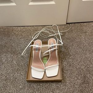 Steve Madden Uplift White Leather